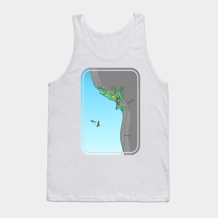 Funny Frog Rock Climbing Tank Top